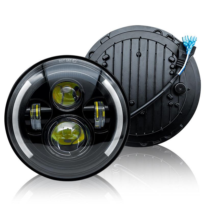 Wrangler Led Semicircular 4 Bead Belt Lens 7 Inch Off-Road Vehicle Car Headlight Modified Motorcycle Light