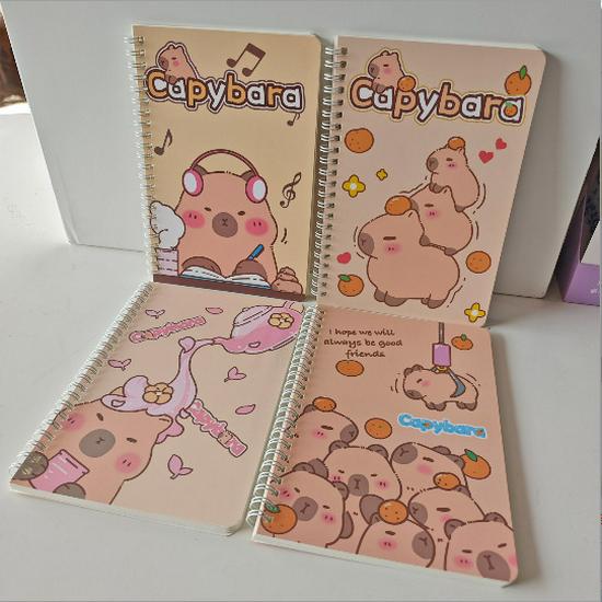 Baking Bear Cute Cartoon Side-Flip Coil Notebook for Students