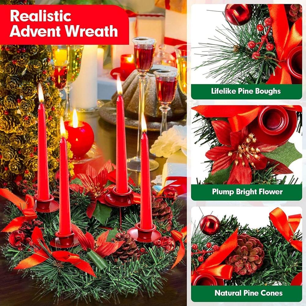 Christmas Wreaths Candle Holders  Candle Rings Candlestick Stand