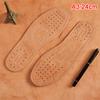 1Pair Ultra Thin Breathable Leather Shoe Insoles Large Size Absorb Sweat