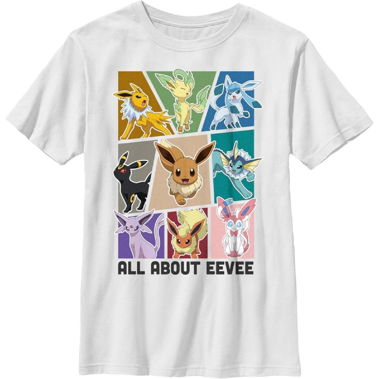 Fifth Sun Kids  Pokemon Eeveelution Boys Short Sleeve Tee Shirt S