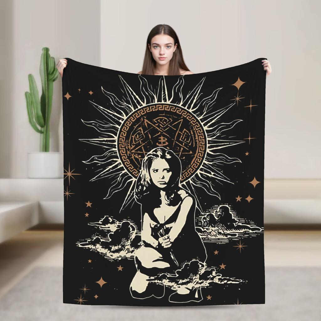 Buffy the Vampire Slayer Movie Blankets Flannel Ultra-Soft Throw Blanket for Bedding Couch Bedroom Quilt