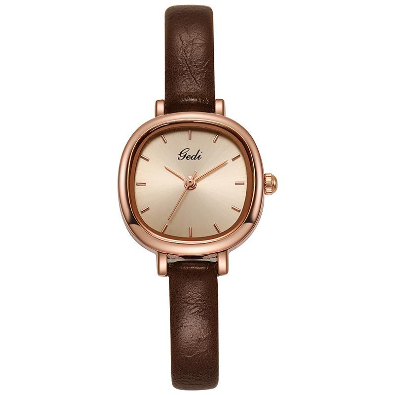 Simple Small Plate Women'S Watch Niche Belt Student Test Watch Quartz Waterproof Women'S Watch
