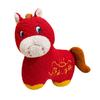 Red Crying Horse Plush Toy With Pp Cotton Filling For New Year Decor Gift For Men And Women