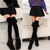 Thickened Long Boot Socks With Hairball Over Knee Boot Cuffs New Crochet Socks  for Women