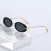 Retro Small Oval Sunglasses UV400 Protection Unisex for Travel Beach Walk The Show UV Resistant Glasses