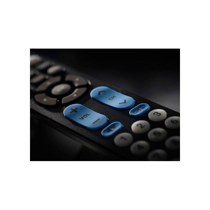 Télécommande universelle 2-en-1 - one for all - urc6821 - grosses touches - idéal seniors - noir