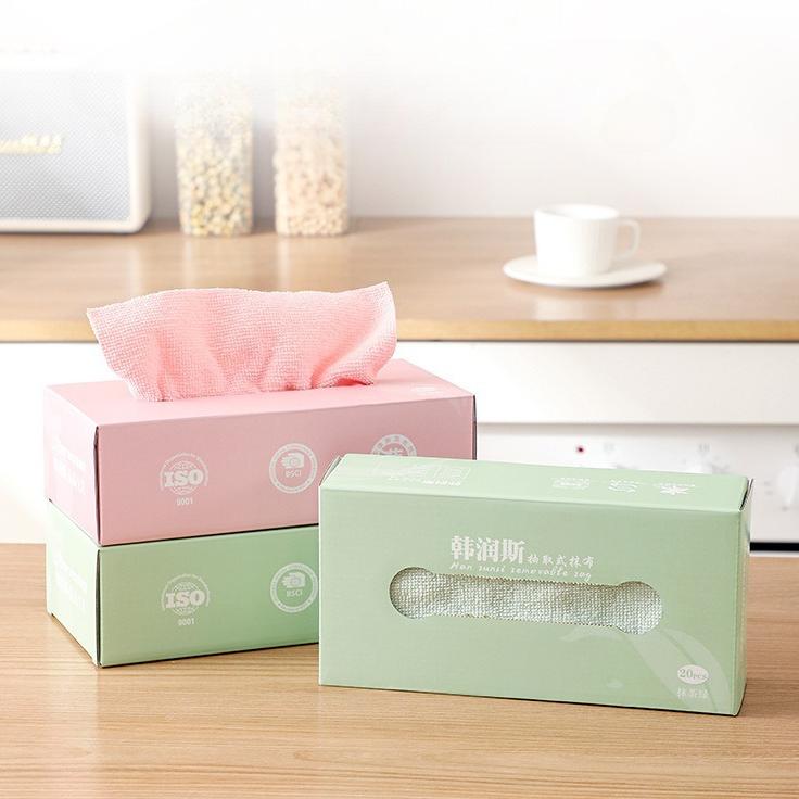 Disposable Withdrawable Dishcloth Kitchen Household Cleaning Water Absorbing Dish Towel Durable Convenient Cloth
