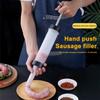1Set Manual Sausage Stuffing Machine Homemade Sausage Stuffer Sausage Syringe Sausage Stuffer Gadgets Manual Meat Injector Tools