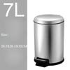 Stainless Steel Trash Can Toilet Waste Bins Kitchen Round Large Luxury Litter Bin Household Food Garbage Disposal Container