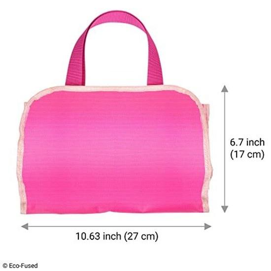 Eco-Fused Folding Toy Organizer Storage Bag Girls - Ideal Toys Accessories Collectibles Barbie Disney LOL Shopkins. D0491-BCD-PIN