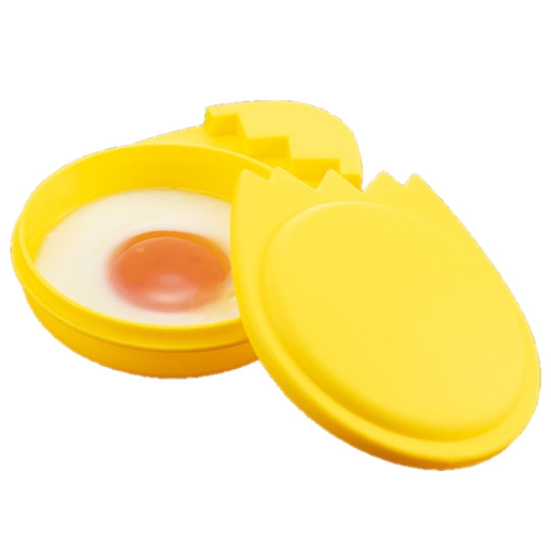 MI Creations Made in Japan Microwave Egg Fryer Microwave fried egg cooker for easy no open perfect for fluffy fried egg KR-6400 cooking, flame,
