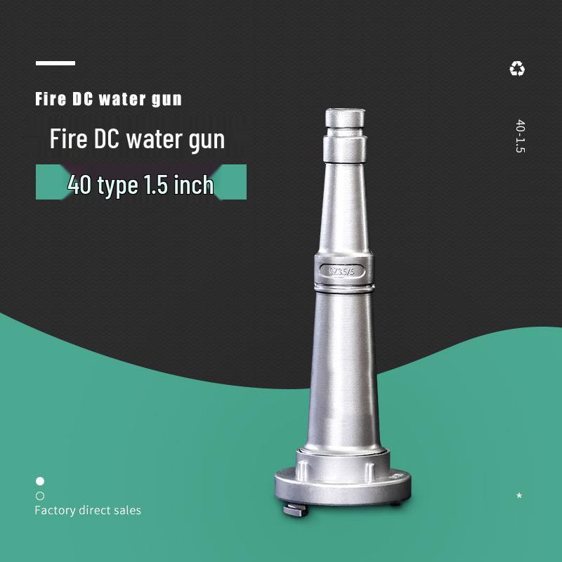 2.5-Inch Straight Stream Fire Hose Nozzle with Buckle, Agricultural Sprinkler, and Water Pipe Connector Switch