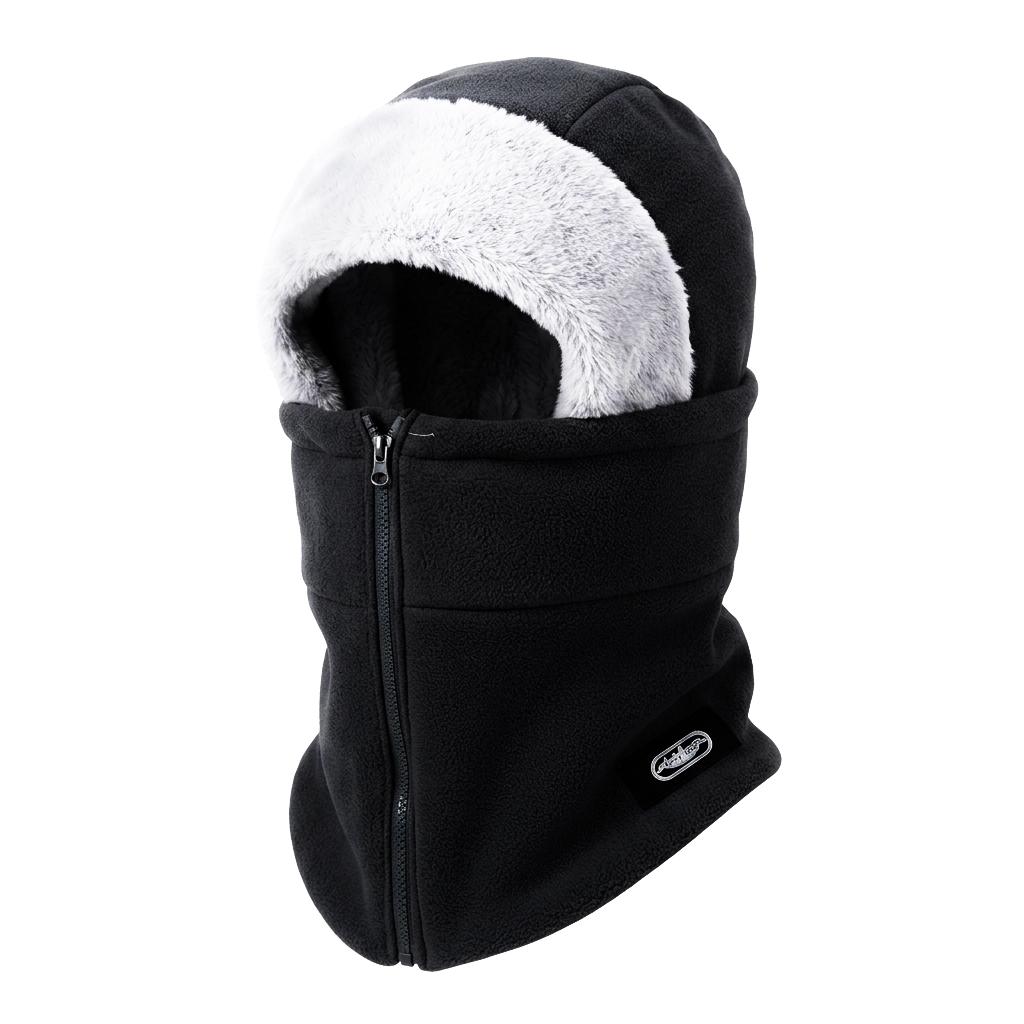 Windproof Thermal Cycling Hood Mask Fleece Lined Breathable Hat for Winter Outdoor Riding Motorcycle