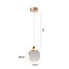 Modern LED Pendant Light Crystal Hanging Light 3 Light Color Chandelier Long Hanging Light LED Hanging Lamp for Kitchen Bedroom