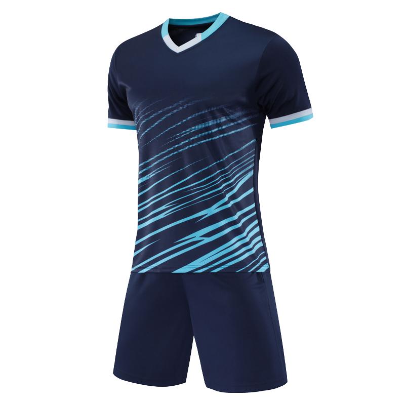 Soccer Print Suit Breathable Club Team Comfortable Quick Dry Shirts Shorts Running  Training Jersey Tracksuit