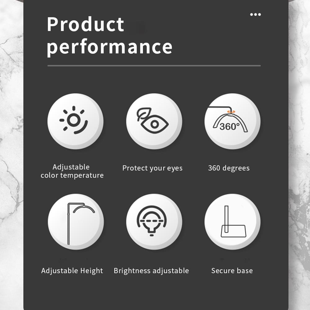 HD-M50X 36 W Boden-LED-Videoleuchte, halbmondförmiges Fülllicht, 3000 K–6000 K, dimmbar mit Teleskop