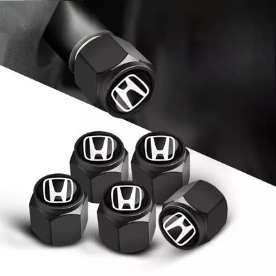 5pz Tappo Valvola Pneumatico Ruota Auto Copri Stelo Gomma Per Civic Accord Fit CRV Jazz Odyssey Prelude Insight Legend Stream HRV Pass
