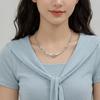 High-End Aquamarine & Freshwater Pearl Necklace for Women: Light Luxury, Versatile Clavicle Chain