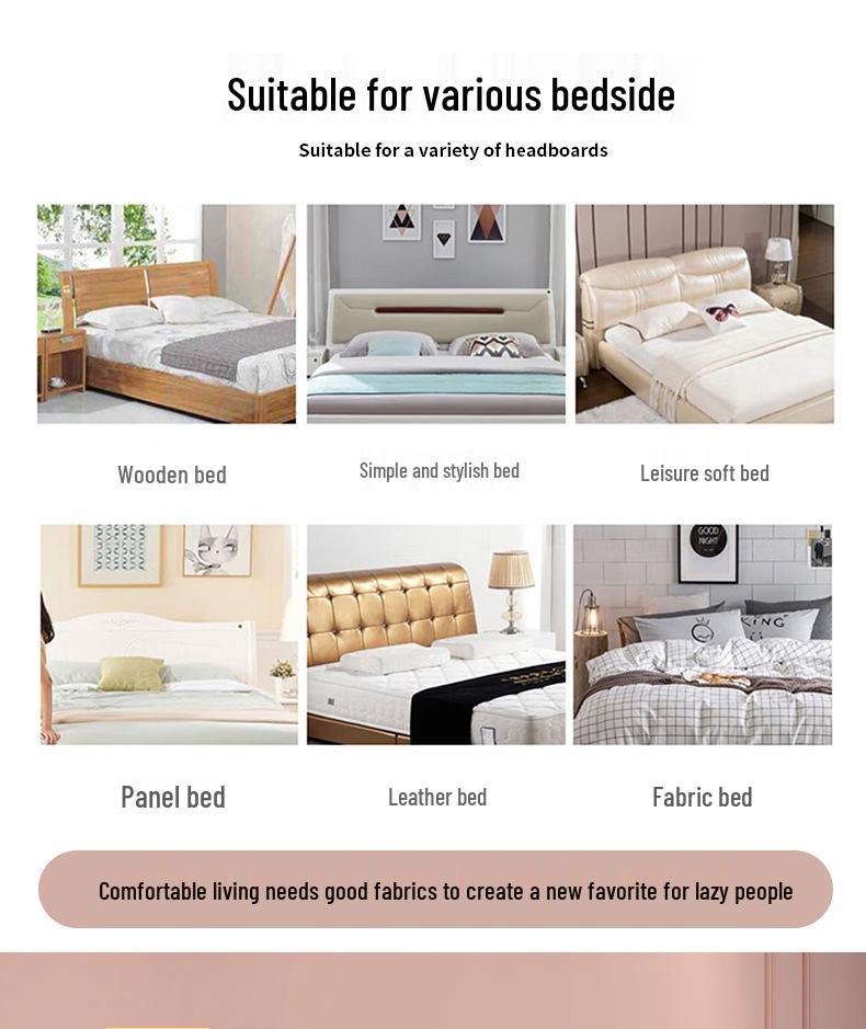 Bedside Cover - Solid Color, Universal Fit, All-Season Cotton Dust Protector