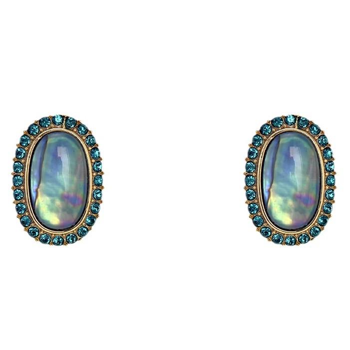 New Trendy Accessories, Oval Pendant Earrings, Exquisite Shell Earrings, and High-end Earrings