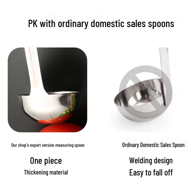 Stainless Steel Measuring Spoon with Hook and Scale