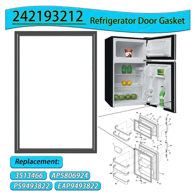Reliable Refrigerator Freezer Door Seal 28.34 Inches Wide Strong Rubber Material Easy Installation
