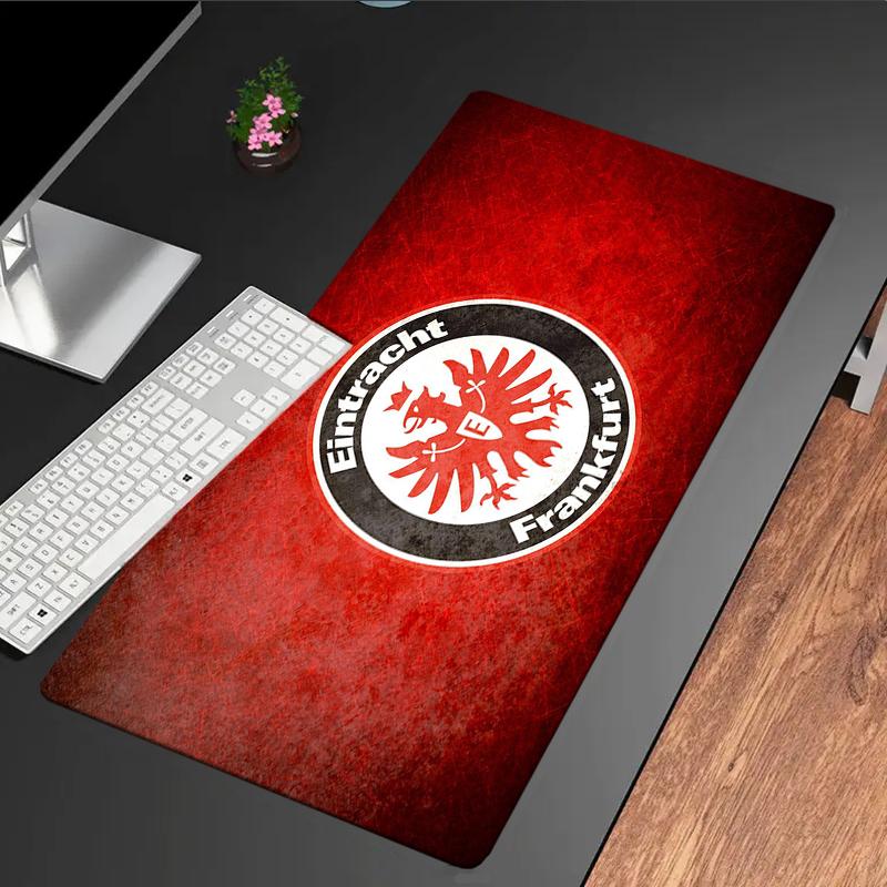 Flaming Heart Frankfurt Emblem Mouse Pad, Gaming Mouse Pad, Keyboard Pad, Desk Decor for Computer Notebook Fan Gift Birthday Gift