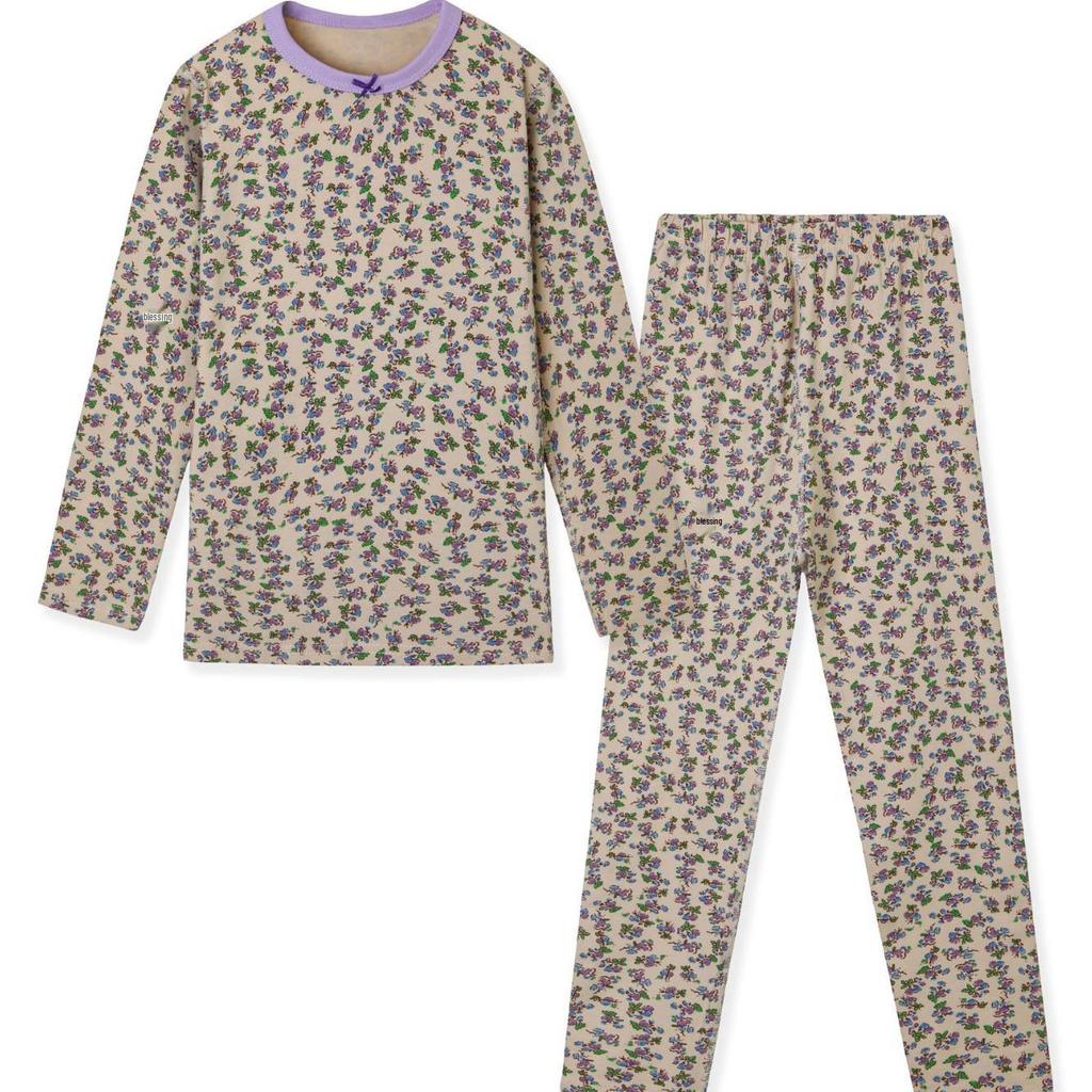 Kids' Autumn Winter Warm Cotton Pajama Set: Boys & Girls