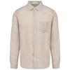Spasso Mens Linen Long-Sleeved Shirt