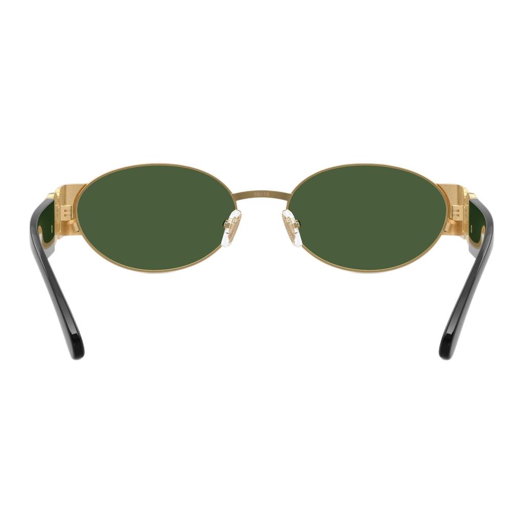Versace Vintage Fashion Logo Oval Sunglasses Unisex sunglasses Black 0VE2299-100271