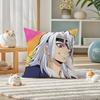 Demon Slayer Swordsmith Village Arc Anime Plush Pillow Cover Soft Short Plush Cushion Cover For Sofa Bedroom Home Decor Gift