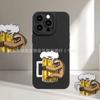 Creative Beer Apple 17promax Mobile Phone Case 16pro Anti-drop iPhone15/14 All-inclusive 11/12/13 Soft