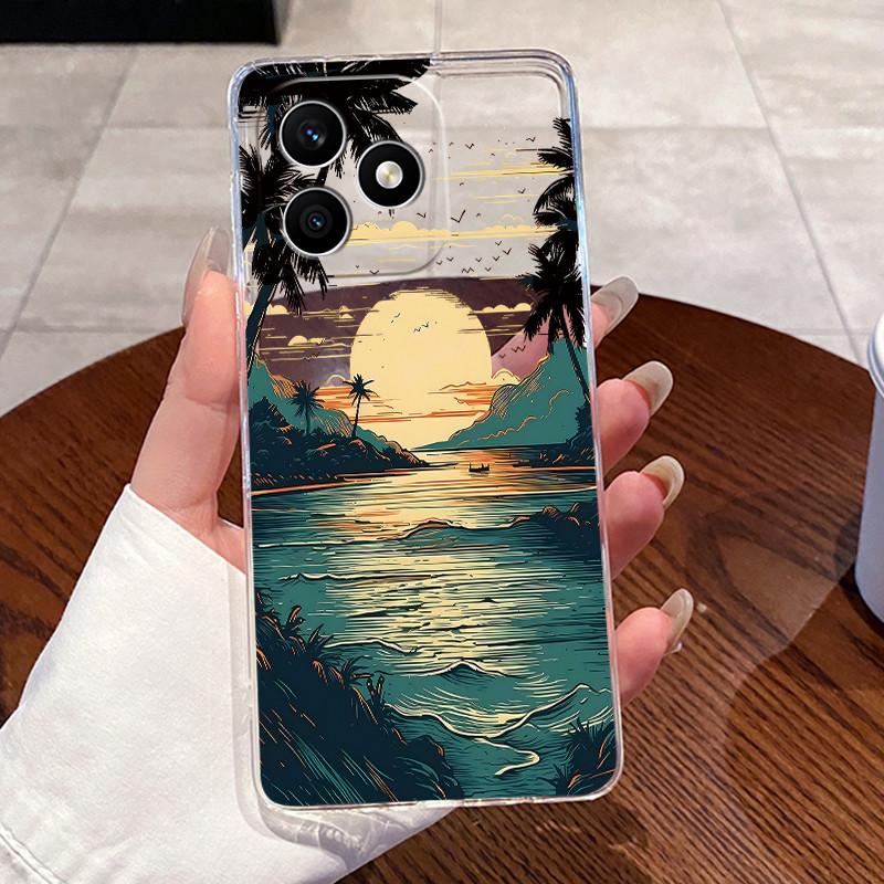 For Honor X8d Case Clear Luxury Cute Love Heart Rabbit Funny TPU Soft Silicone Phone Case For Honor X8d X 8d 4G Back Cover Funda