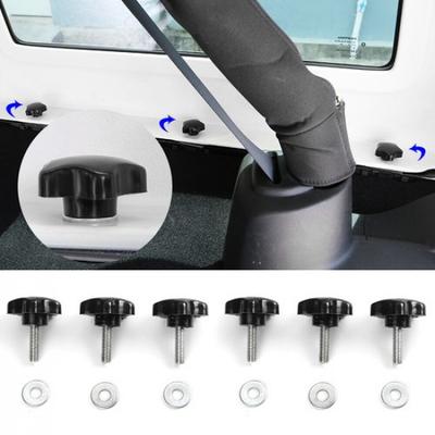6x Harttop Schnellverschluss Schraube Daumenschraube für Jeep Wrangler JK JKU 2007-17