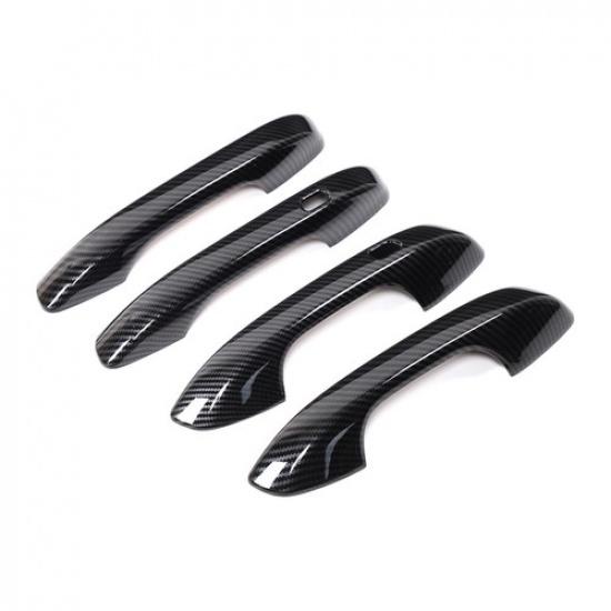 ABS Carbon Fiber Exterior Door Handle Decor Cover Trim For Kia Sorento MQ4 21-25