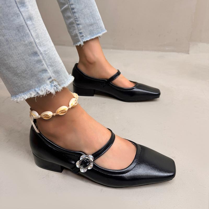 Fashion Women's High Heels French Retro Mary Jane Shoes Women's Spring Summer New Simple Small  Shoes Flat Bottomed Women's Shoes