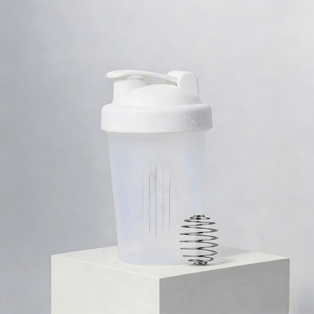 Protein Powder Shaker Bottle with Mixing Ball, Leak-Proof, Suitable for Gym, Workout, Smoothie Blending