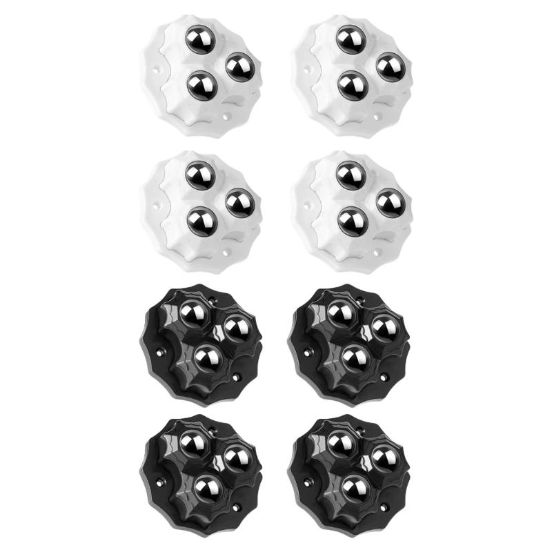 4Pcs Self Adhesive Casters Wheel No Drill Appliance Rollers 360 Degree Rotation Sticky Pulley Appliance Sliders