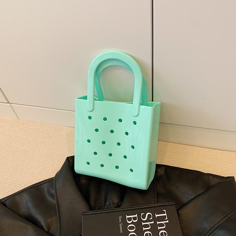 Solid Color Bag Women's New Beach Handbag