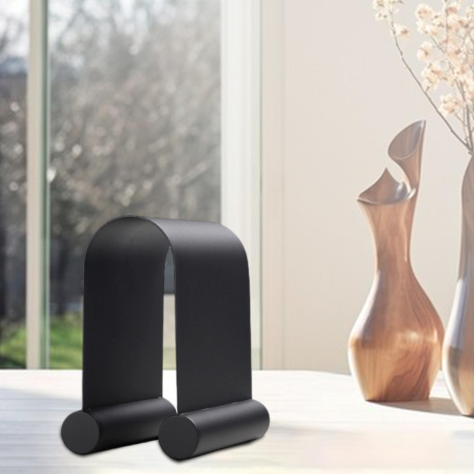 

Металлическая абстрактная скульптура арочная дверь новинка декоративная современная художественная декоративная статуя для квартиры полка столешница настольный шкаф чёрный