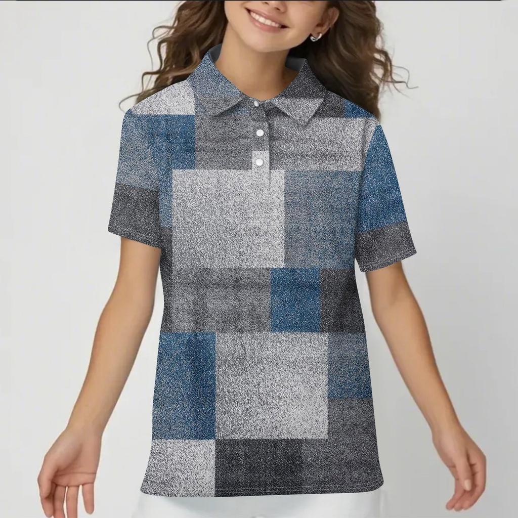 Children's Daily Casual Short-sleeved  Tops T-shirts  Shirts