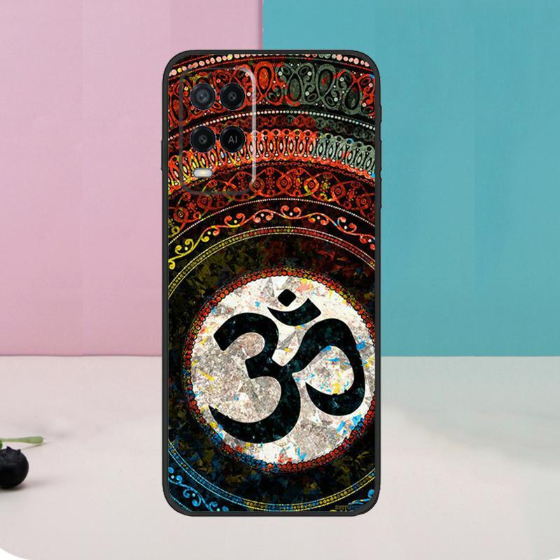 Aum om Namaste Symbol Zen Yoga Case For Oppo A60 A80 A40 A15 A16 A17 A57 A94 A74 A54 A76 A96 A18 A38 A58 A78 A98 A5 A6 Pro