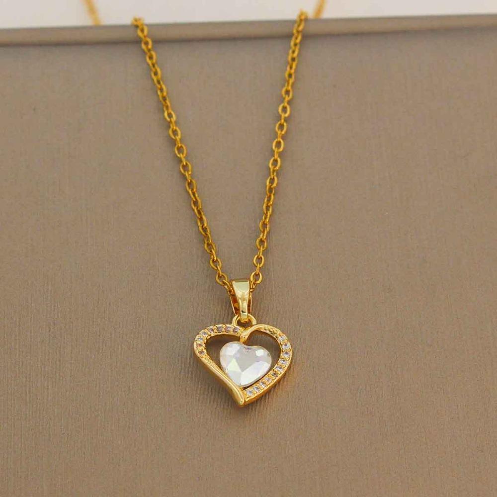 Necklace Women Do Not Fade Summer Small Cute Temperament Titanium Steel Necklace Versatile High-end Jewelry Simple Collarbone Chain