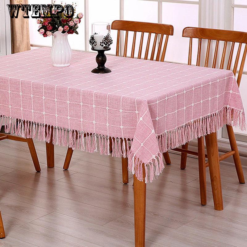 Buy WTEMPO Tablecloth Waterproof and Oilproof Fabric Cotton and Linen
