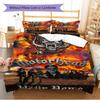 Name Custom Motörhead Pattern Bedding Set Quilt Cover Pillowcase Home Decor Gift (1 * Duvet Cover + 2 * Pillowcase, Without Core)