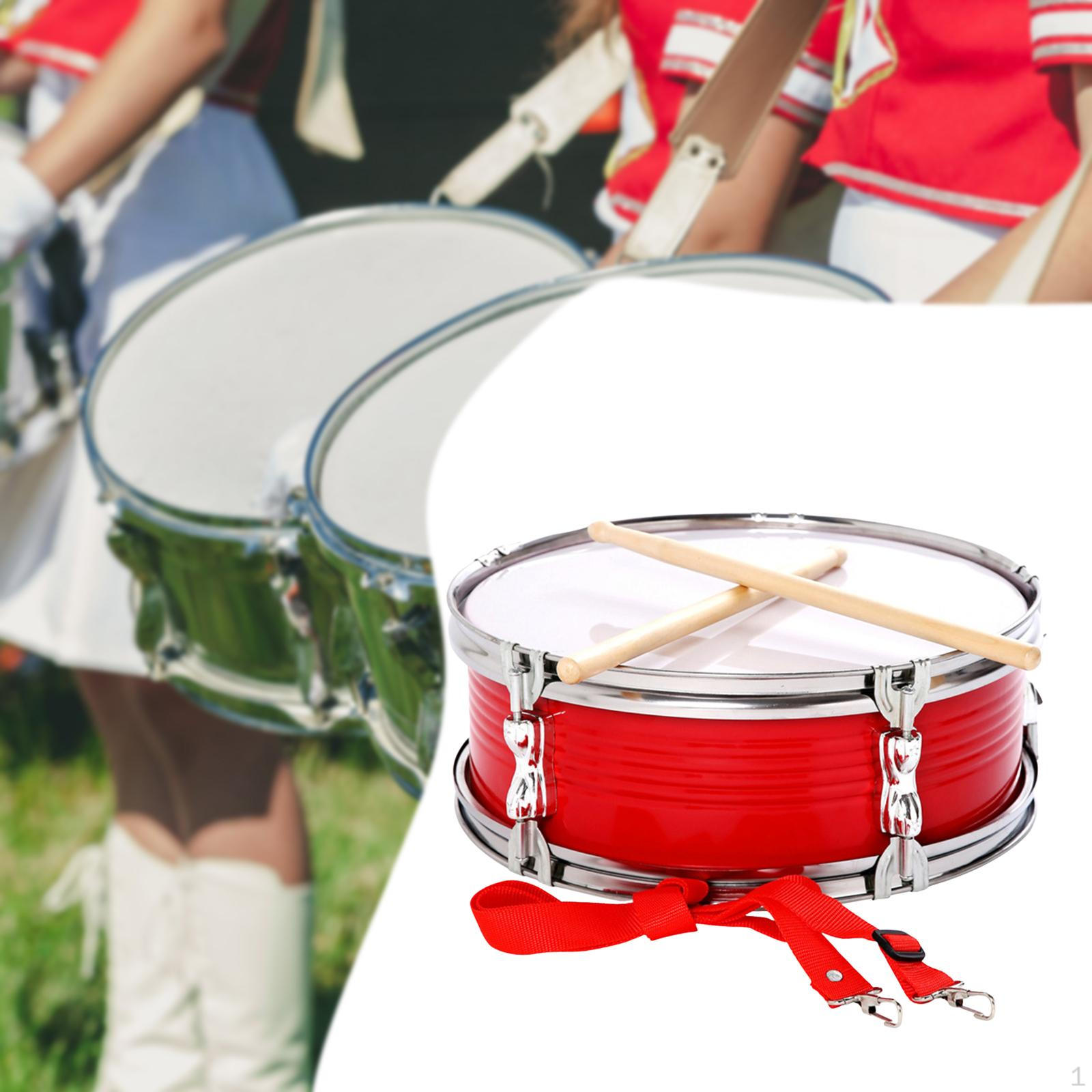 

13-дюймовый малый барабан музыкальный инструмент обучение музыке с барабанными палочками и плечевым ремнем для детей