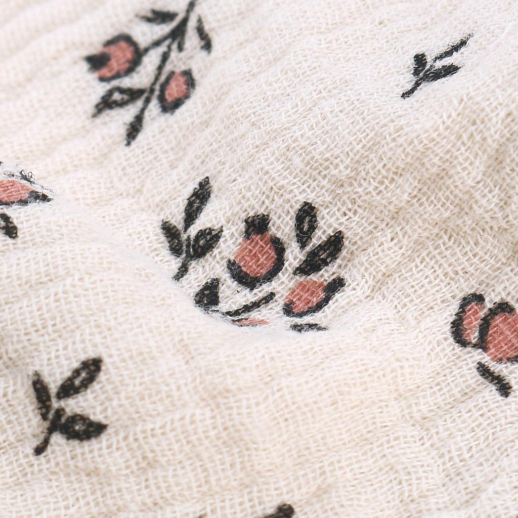 Baby Bib Soft Breathable Drooling Bib Cotton Print Burp Cloth Snap Bibs Infant Teething Bib Neck Scarf Nursing Supply