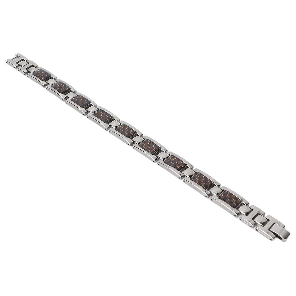Titanium Steel Carbon Fiber Bracelet Arthritis Pain Relief Therapy Bracelets Gift Tool for Daily
