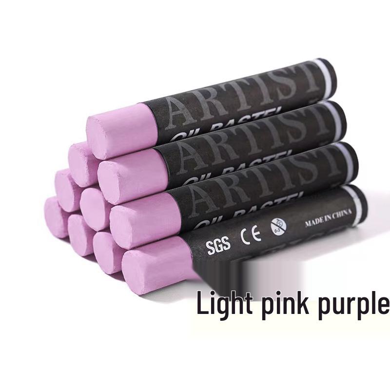 Supermjuk enfärgad oljepastellpinne - Vit, Svart eller Grå